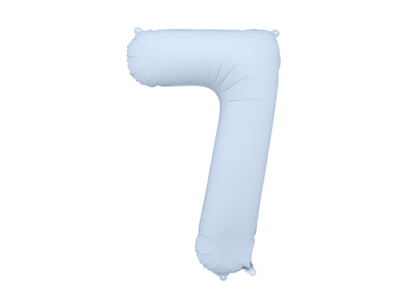 Folienballon XXL Zahl Nebelblau