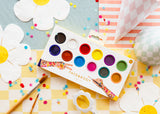 Gesichtsmalfarben, Set mit 12 Farben und 2 Pinseln