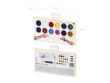 Gesichtsmalfarben, Set mit 12 Farben und 2 Pinseln