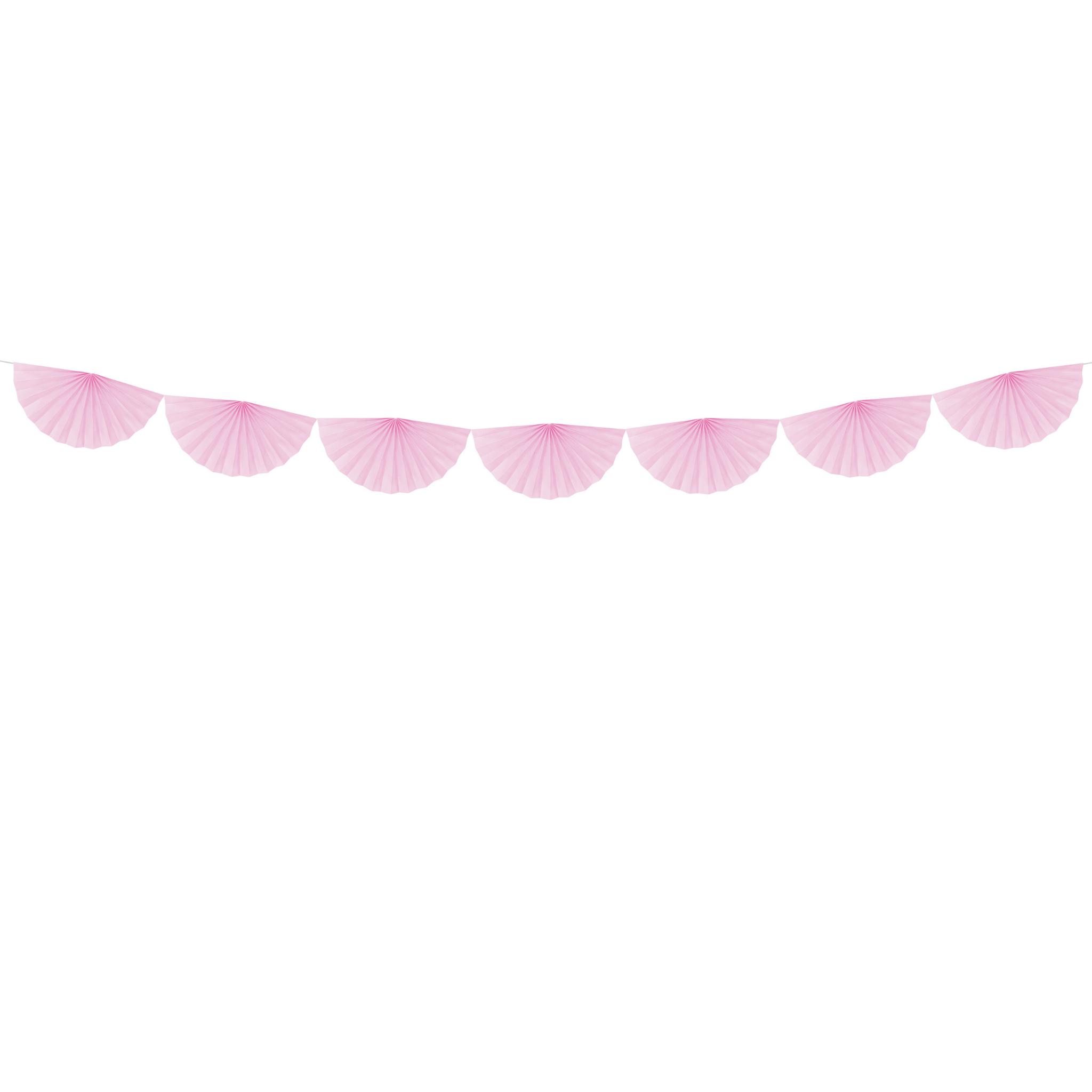 Fächergirlande in rosa -hey-Party.de- Girlanden -#Variante_ 40 cm