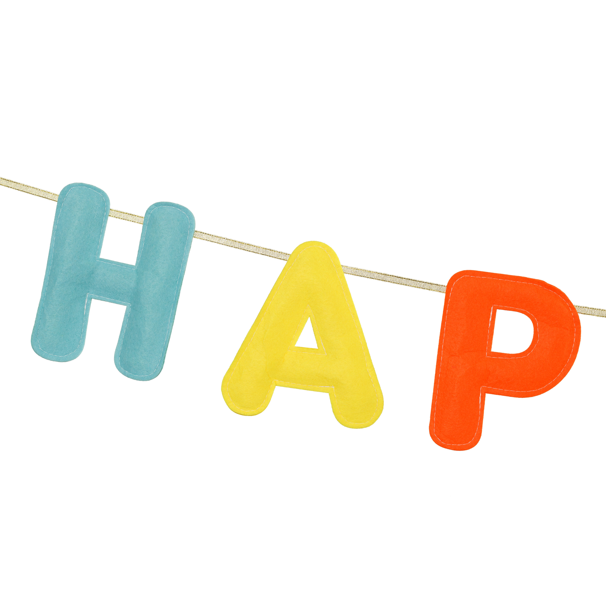 Filz-Girlande "Happy Birthday" Bunt -hey-Party.de- Girlanden -#Variante_