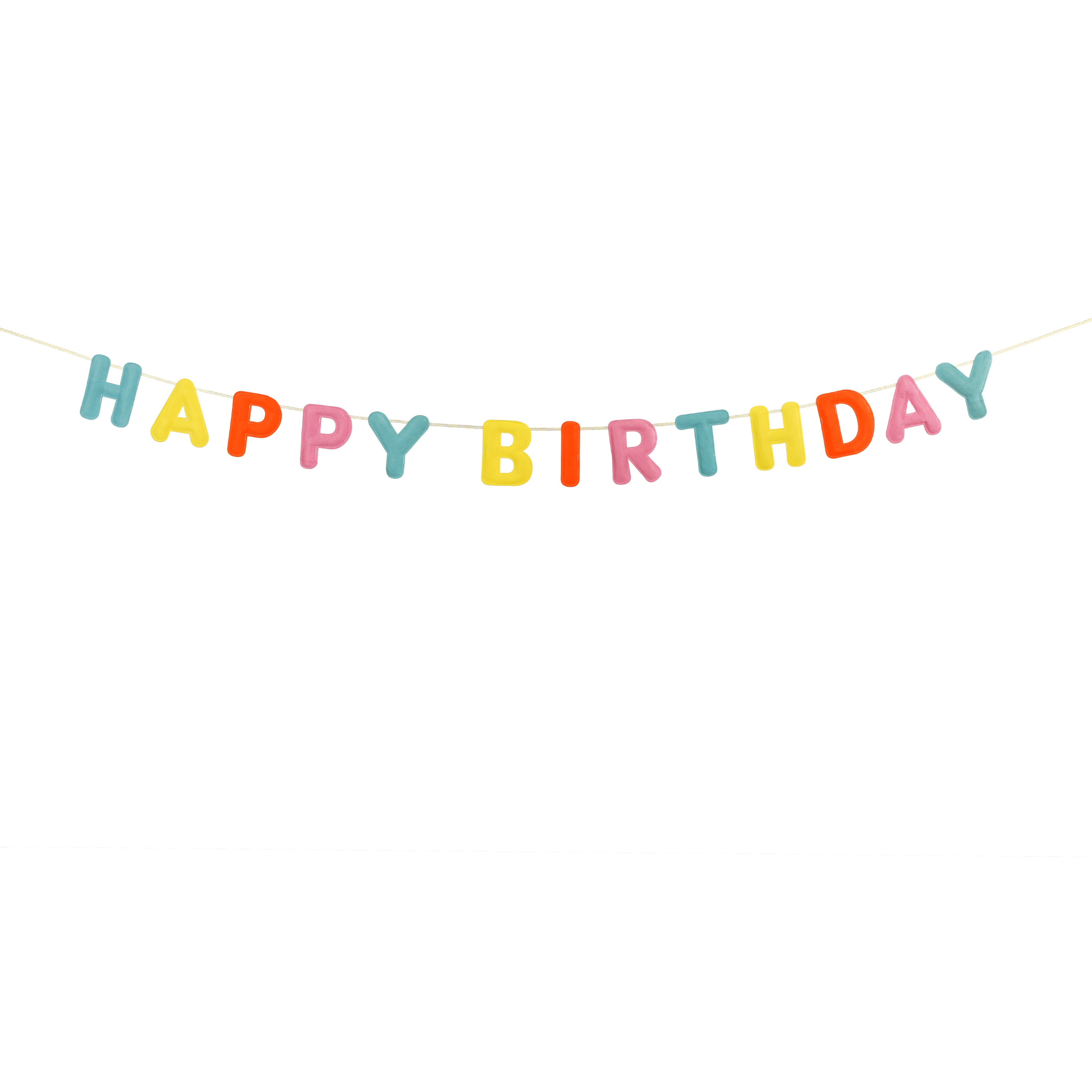 Filz-Girlande "Happy Birthday" Bunt -hey-Party.de- Girlanden -#Variante_