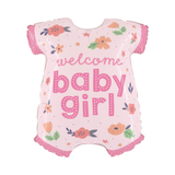 Folienballon XXL Onesie "Baby Girl" Rosa -hey-Party.de- Folienballons -#Variante_