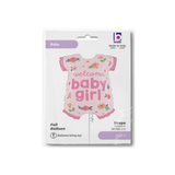 Folienballon XXL Onesie "Baby Girl" Rosa -hey-Party.de- Folienballons -#Variante_