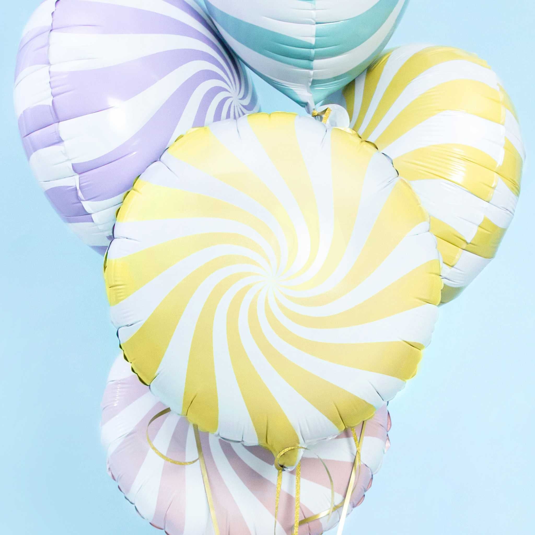 Folienballon Bonbon gelb -hey-Party.de- Folienballons -#Variante_