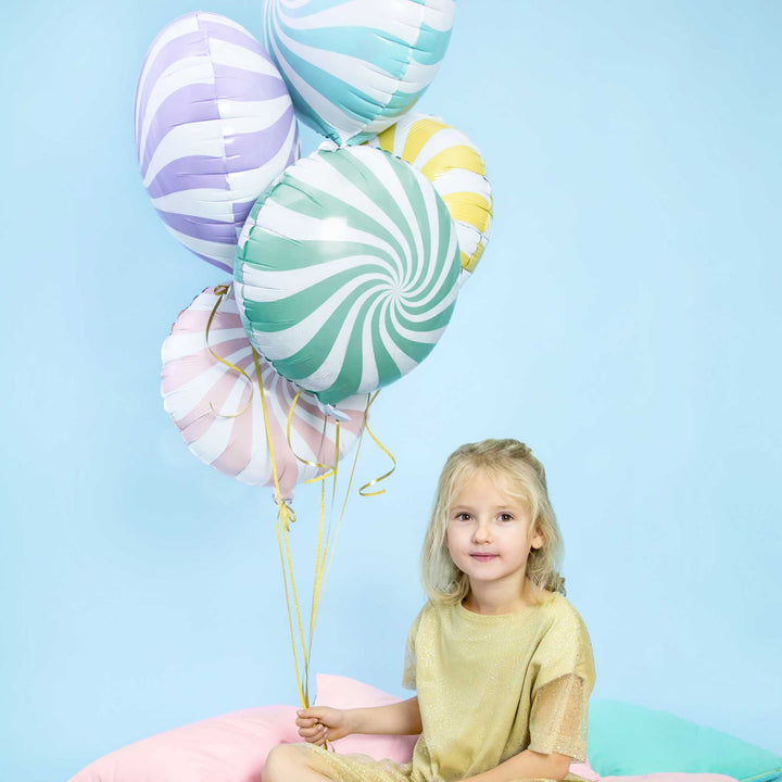 Folienballon Bonbon mint Hey Party