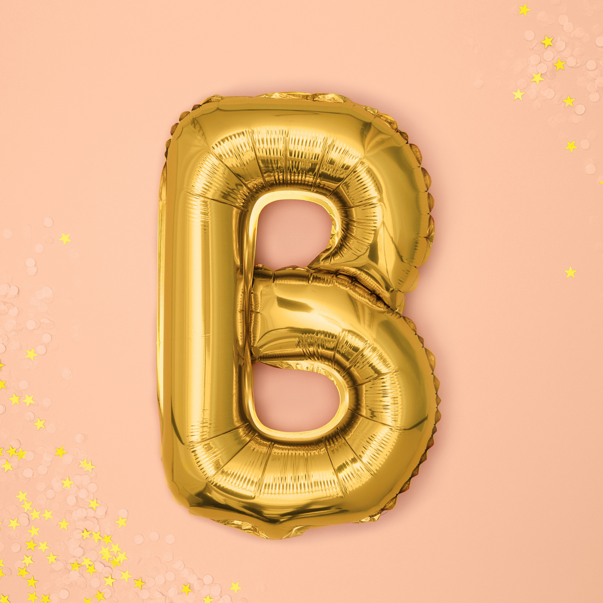 Folienballon kleine Buchstaben Gold -hey-Party.de- Folienballons -#Variante_ B