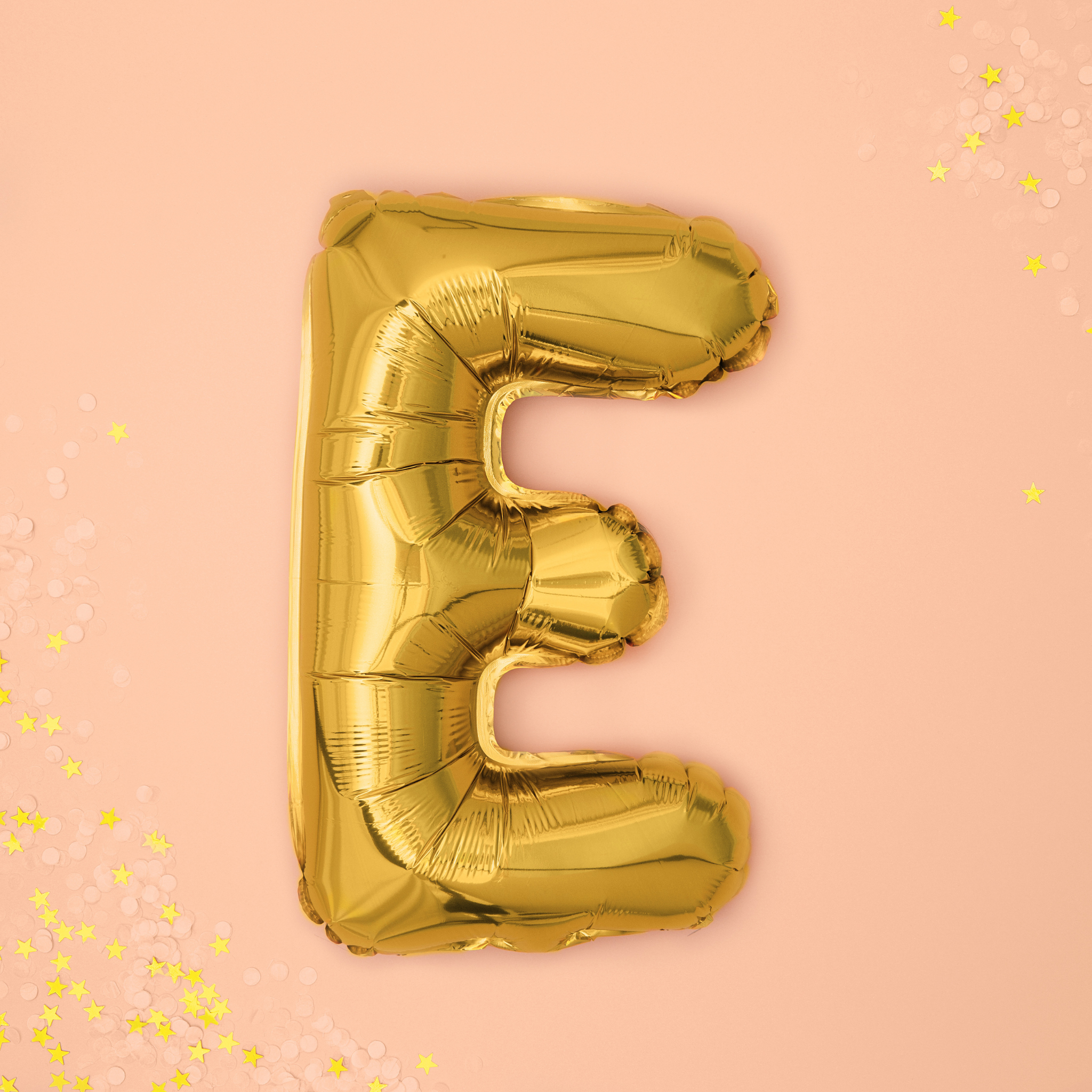 Folienballon kleine Buchstaben Gold -hey-Party.de- Folienballons -#Variante_ E