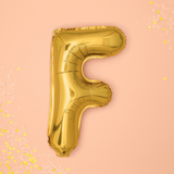 Folienballon kleine Buchstaben Gold -hey-Party.de- Folienballons -#Variante_ F