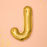 Folienballon kleine Buchstaben Gold -hey-Party.de- Folienballons -#Variante_ J