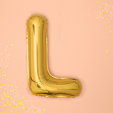 Folienballon kleine Buchstaben Gold -hey-Party.de- Folienballons -#Variante_ L