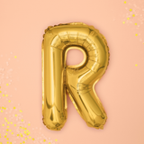 Folienballon kleine Buchstaben Gold -hey-Party.de- Folienballons -#Variante_ R