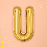 Folienballon kleine Buchstaben Gold -hey-Party.de- Folienballons -#Variante_ U