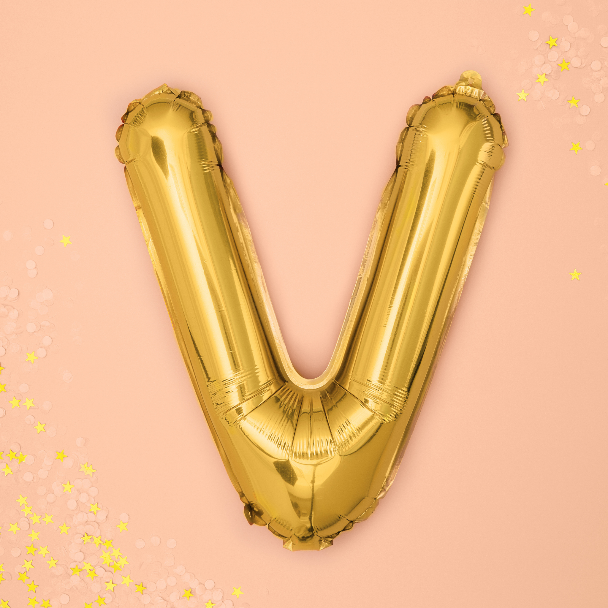 Folienballon kleine Buchstaben Gold -hey-Party.de- Folienballons -#Variante_ V