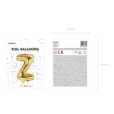 Folienballon kleine Buchstaben Gold -hey-Party.de- Folienballons -#Variante_ Z