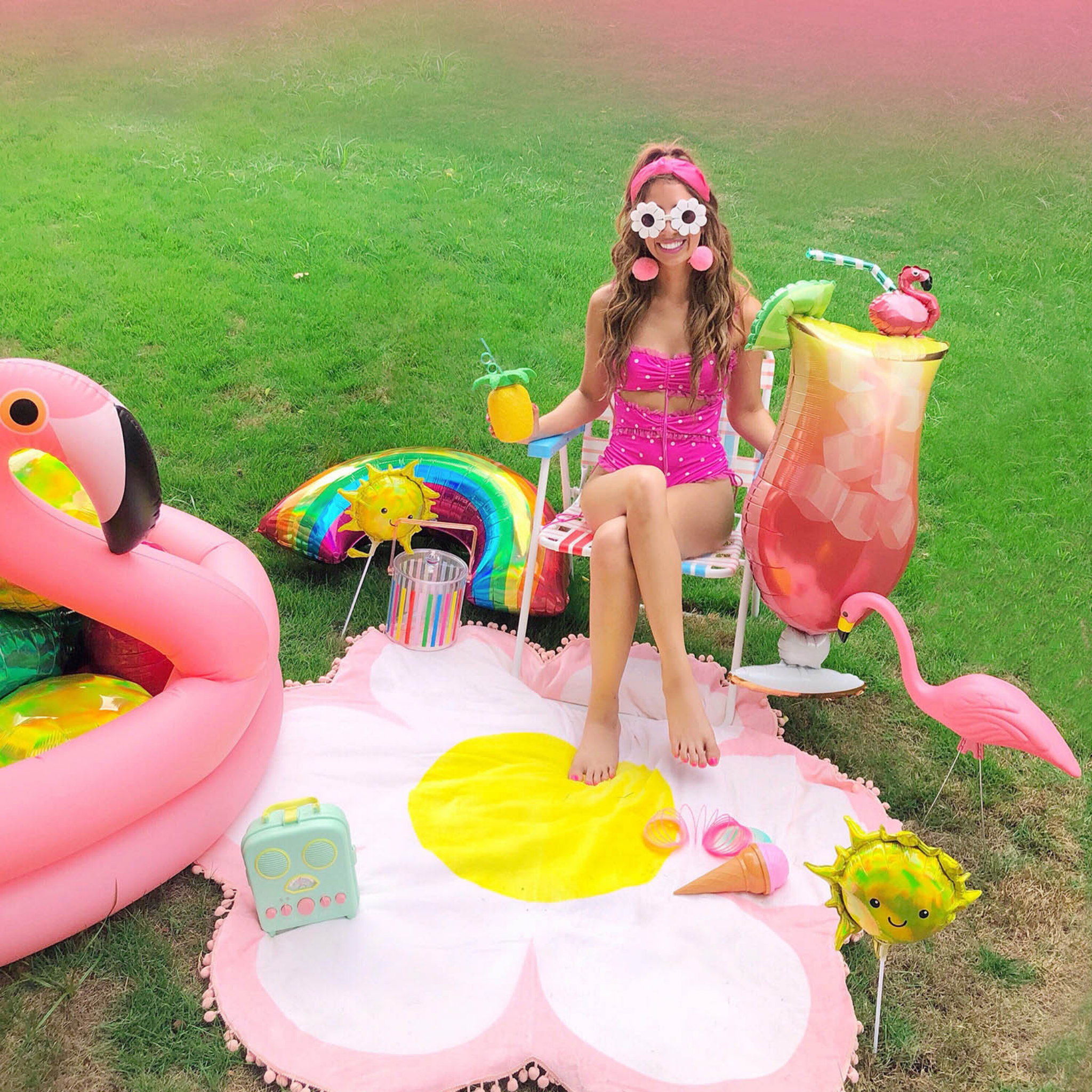 Folienballon Cocktail Rot -hey-Party.de- Folienballons -#Variante_