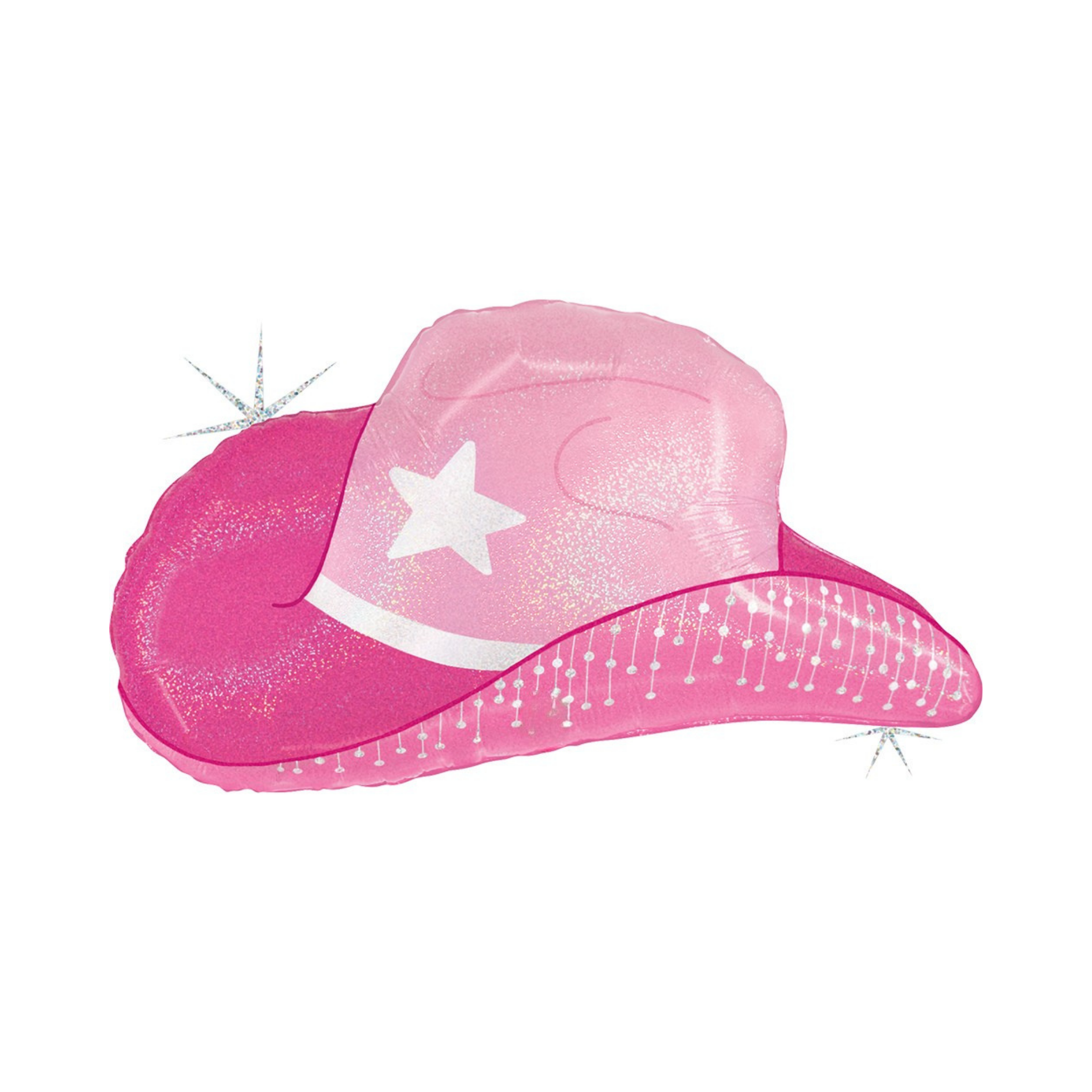 Folienballon Cowboyhut Pink -hey-Party.de- Folienballons -#Variante_