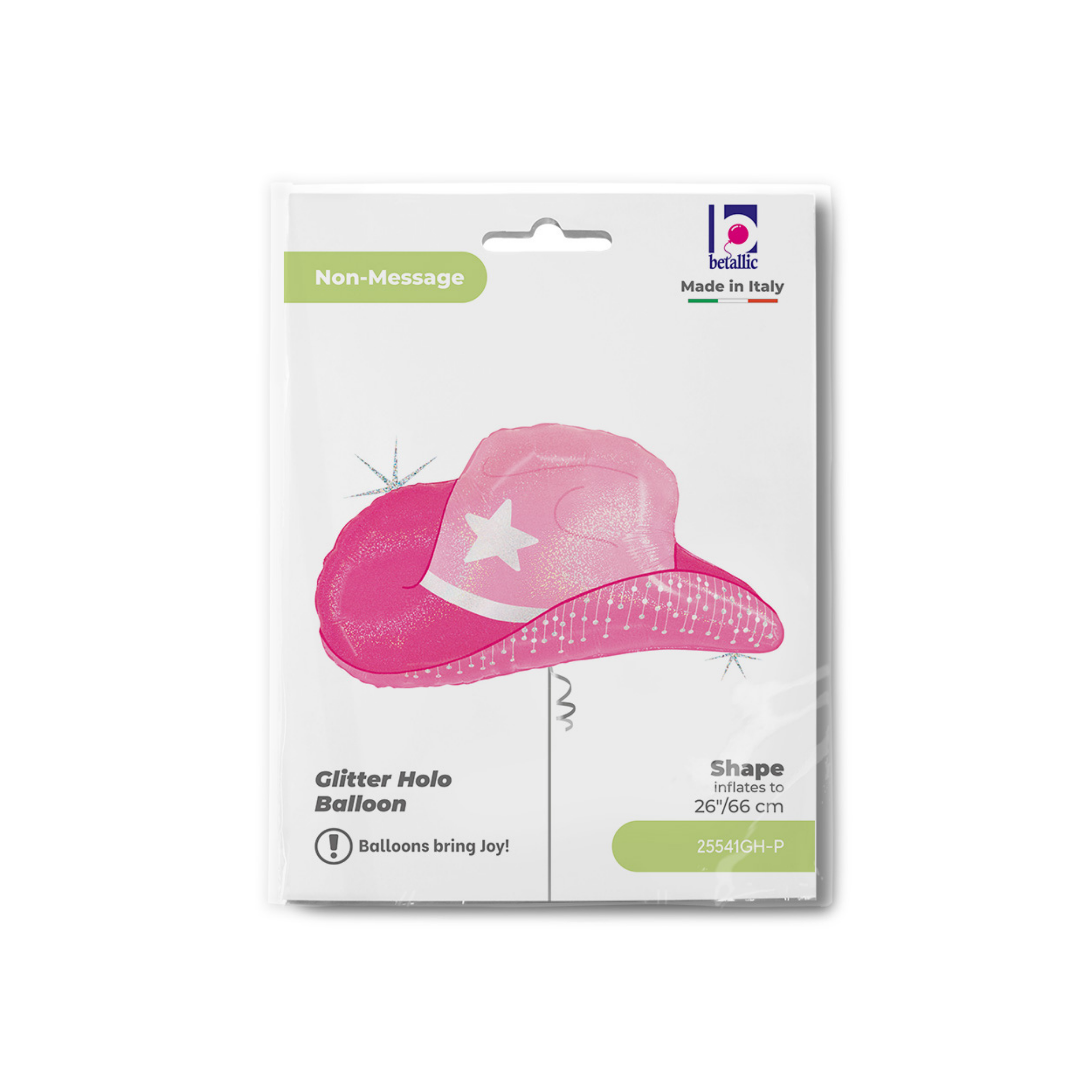 Folienballon Cowboyhut Pink -hey-Party.de- Folienballons -#Variante_