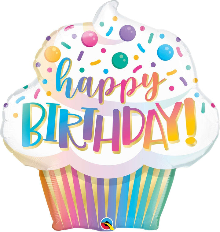 Folienballon Cupcake „Happy Birthday" Folienballons Hey Party