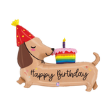 Folienballon Dackel Happy Birthday -hey-Party.de- Folienballons -#Variante_