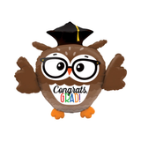 Folienballon Eule Graduation -hey-Party.de- Folienballons -#Variante_