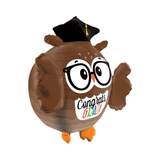 Folienballon Eule Graduation -hey-Party.de- Folienballons -#Variante_