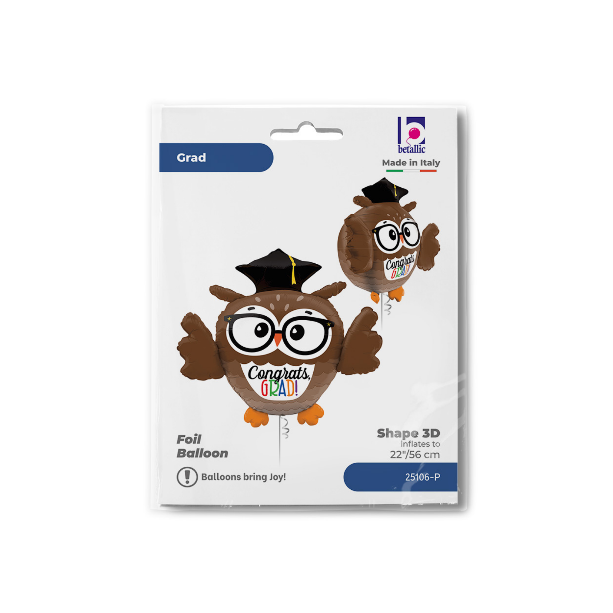 Folienballon Eule Graduation -hey-Party.de- Folienballons -#Variante_