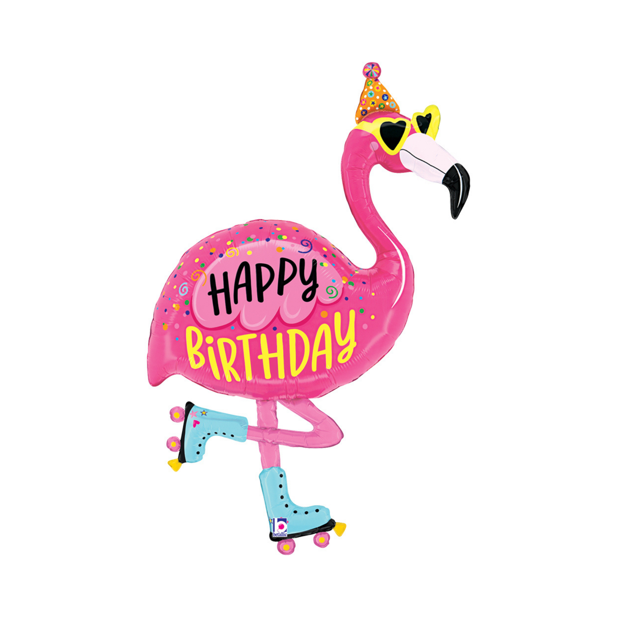 Folienballon Flamingo Happy Birthday -hey-Party.de- Folienballons -#Variante_
