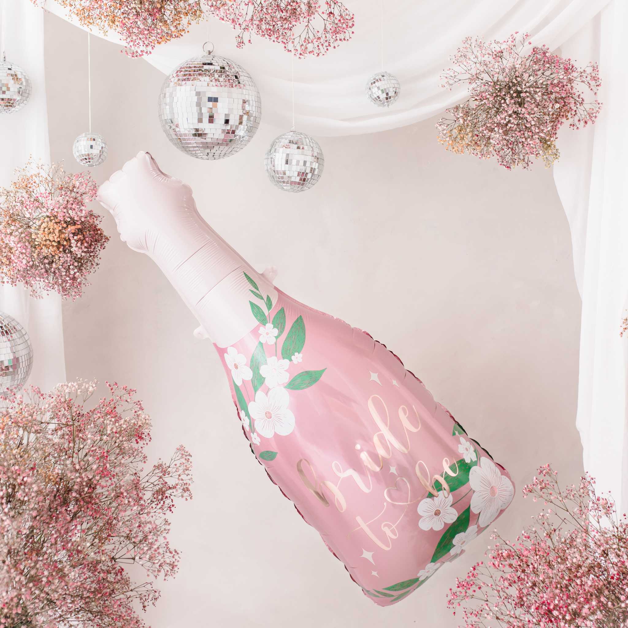 Folienballon Flasche "Bride to be" -hey-Party.de- Folienballons -#Variante_