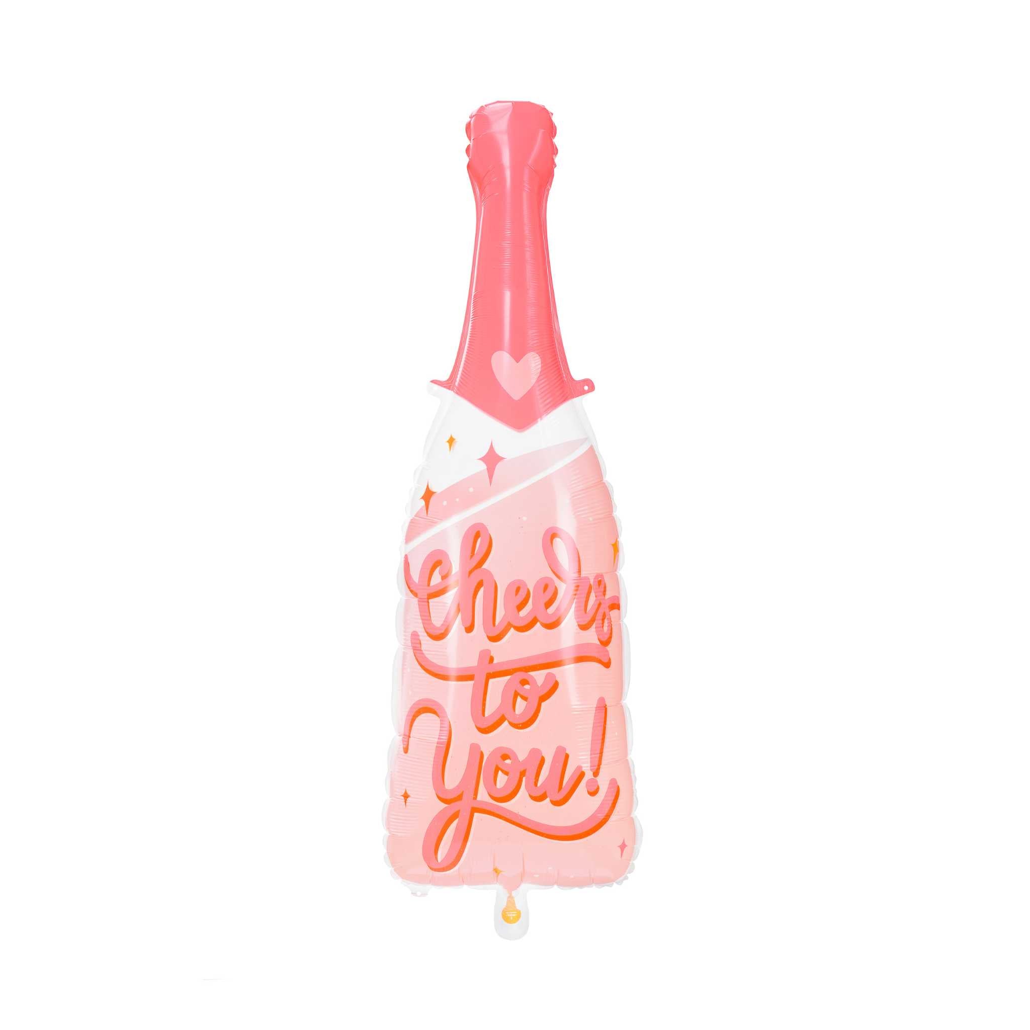 Folienballon Flasche "Cheers to you" -hey-Party.de- Folienballons -#Variante_