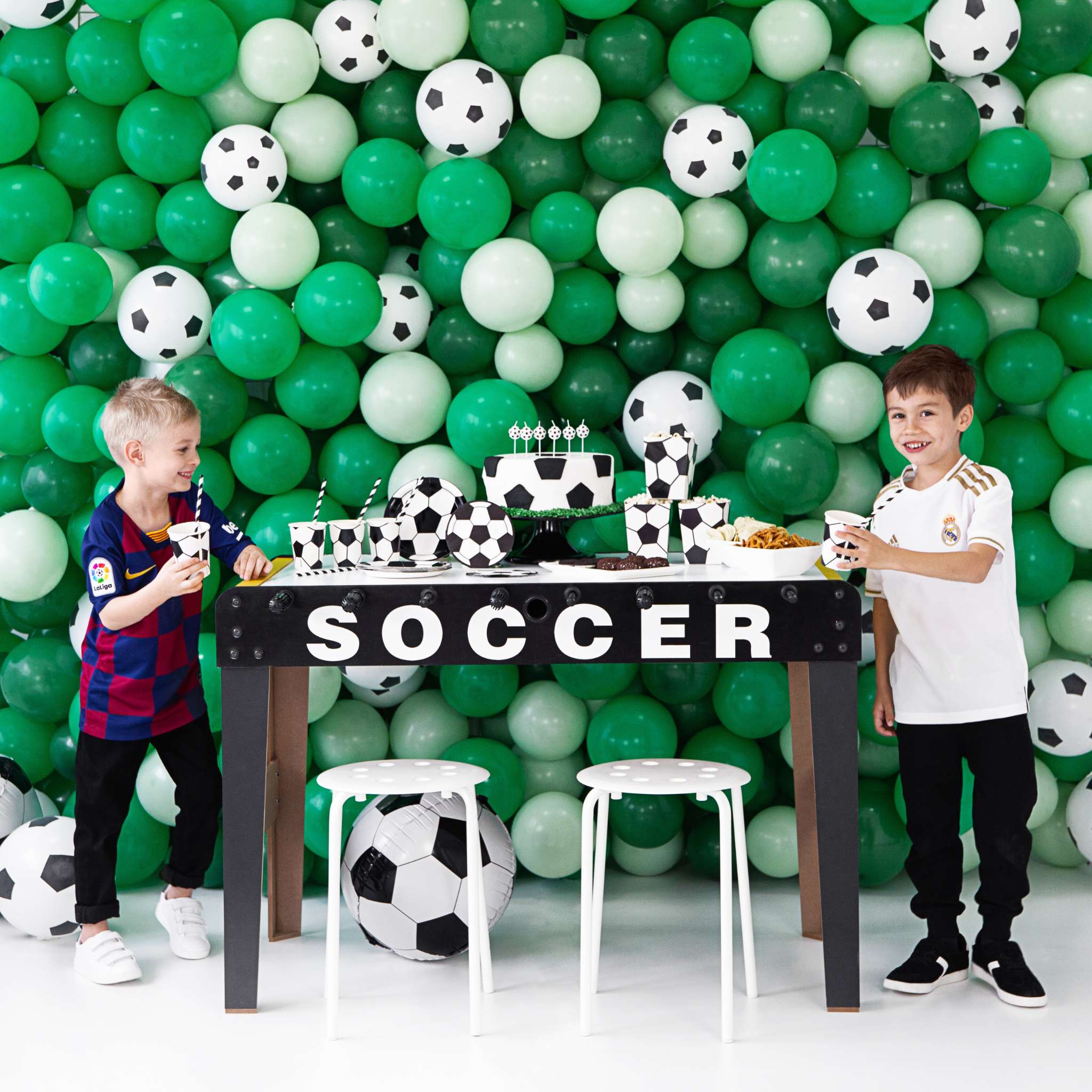 Folienballon Fussball 3D-rund -hey-Party.de- Folienballons -#Variante_