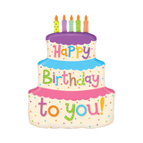 Folienballon Geburtstagstorte Happy Birthday -hey-Party.de- Folienballons -#Variante_
