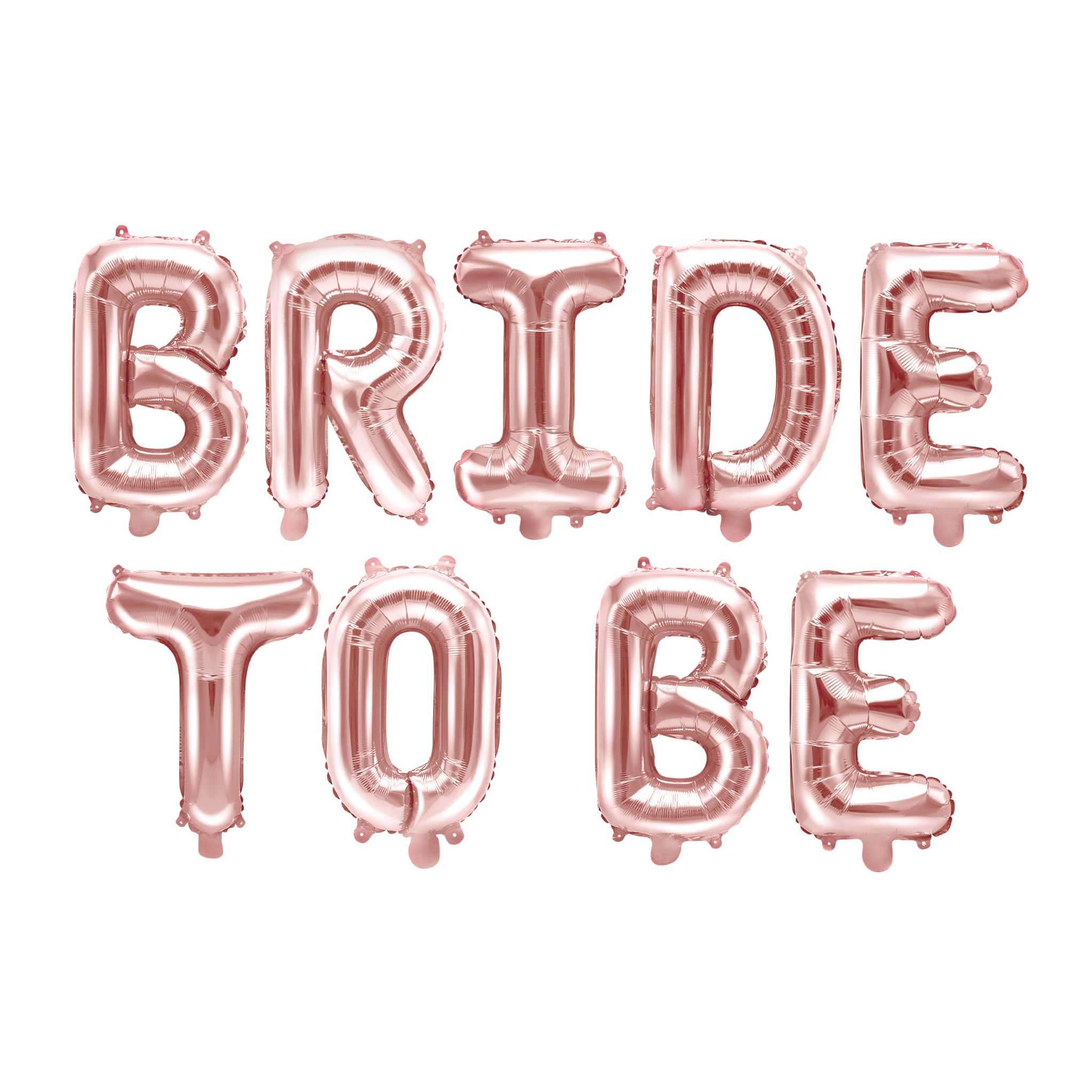 Folienballon Girlande "Bride to be“ Roségold -hey-Party.de- Folienballons -#Variante_