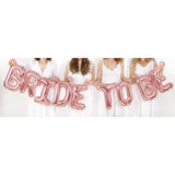 Folienballon Girlande "Bride to be“ Roségold -hey-Party.de- Folienballons -#Variante_
