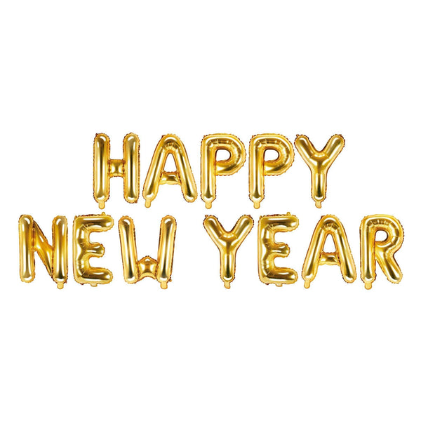 Folienballon Girlande „Happy New Year“ Hey Party