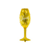 Folienballon Glas „Cheers“ -hey-Party.de- Folienballons -#Variante_