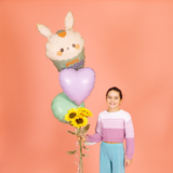Folienballon "Happy Birthday" Cupcake Bunny -hey-Party.de- Folienballons -#Variante_