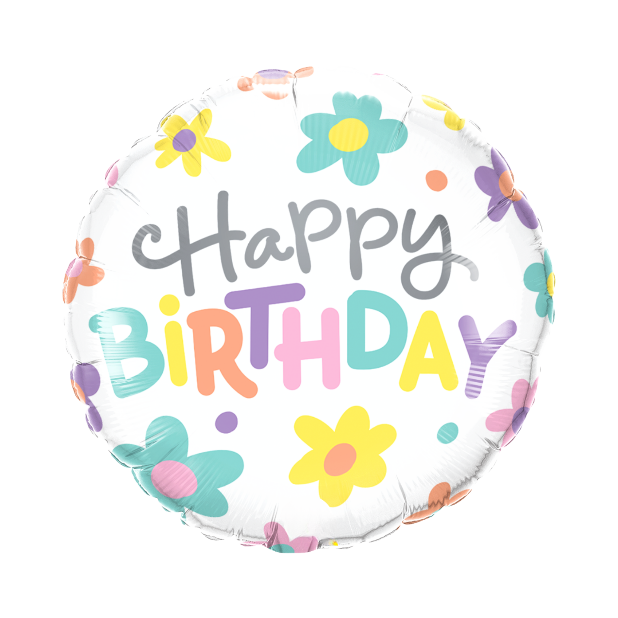 Folienballon "Happy Birthday" Daisies -hey-Party.de- Folienballons -#Variante_