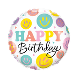 Folienballon "Happy Birthday" Smile -hey-Party.de- Folienballons -#Variante_