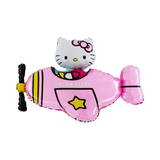 Folienballon Hello Kitty Flugzeug Pink -hey-Party.de- Folienballons -#Variante_