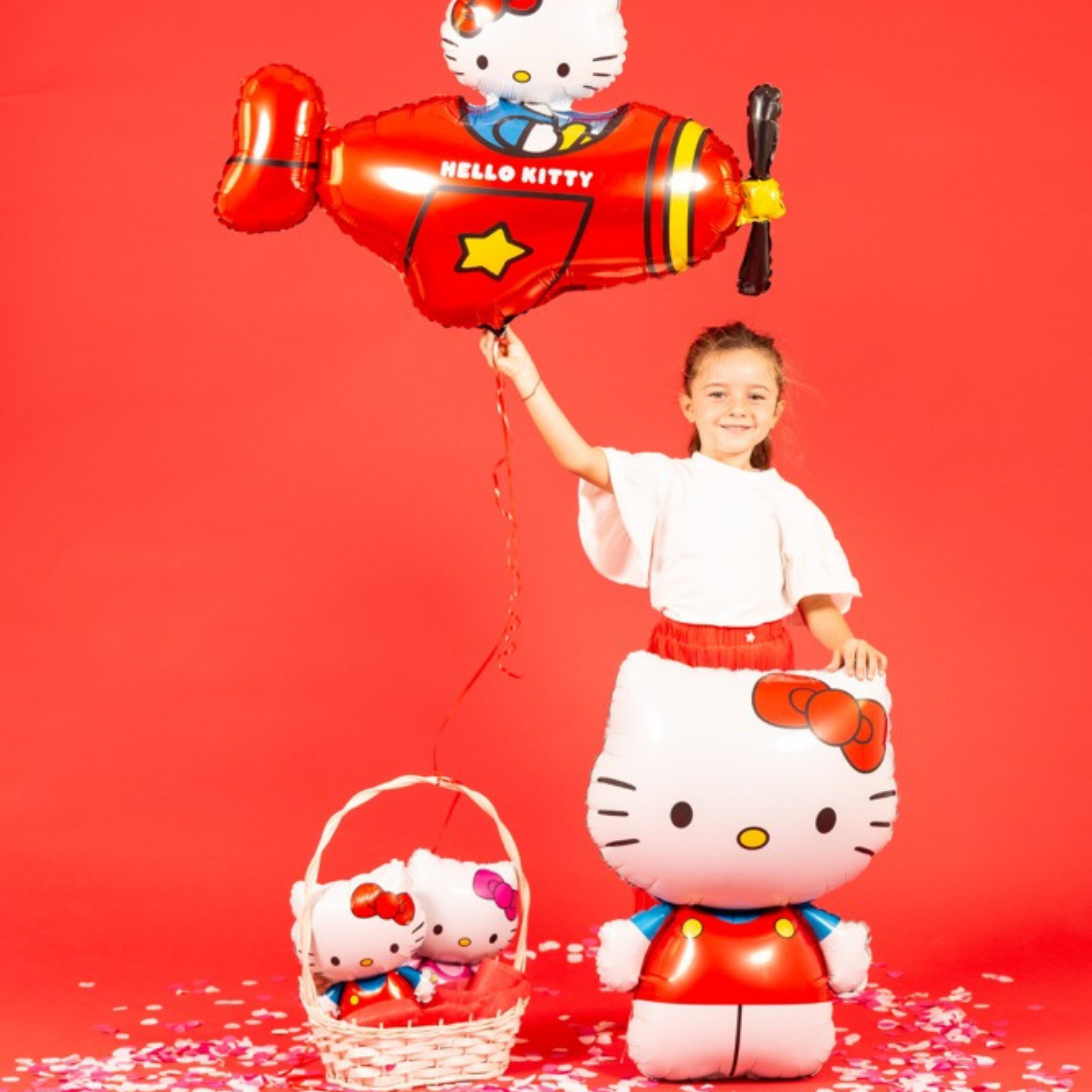 Folienballon Hello Kitty Rot -hey-Party.de- Folienballons -#Variante_