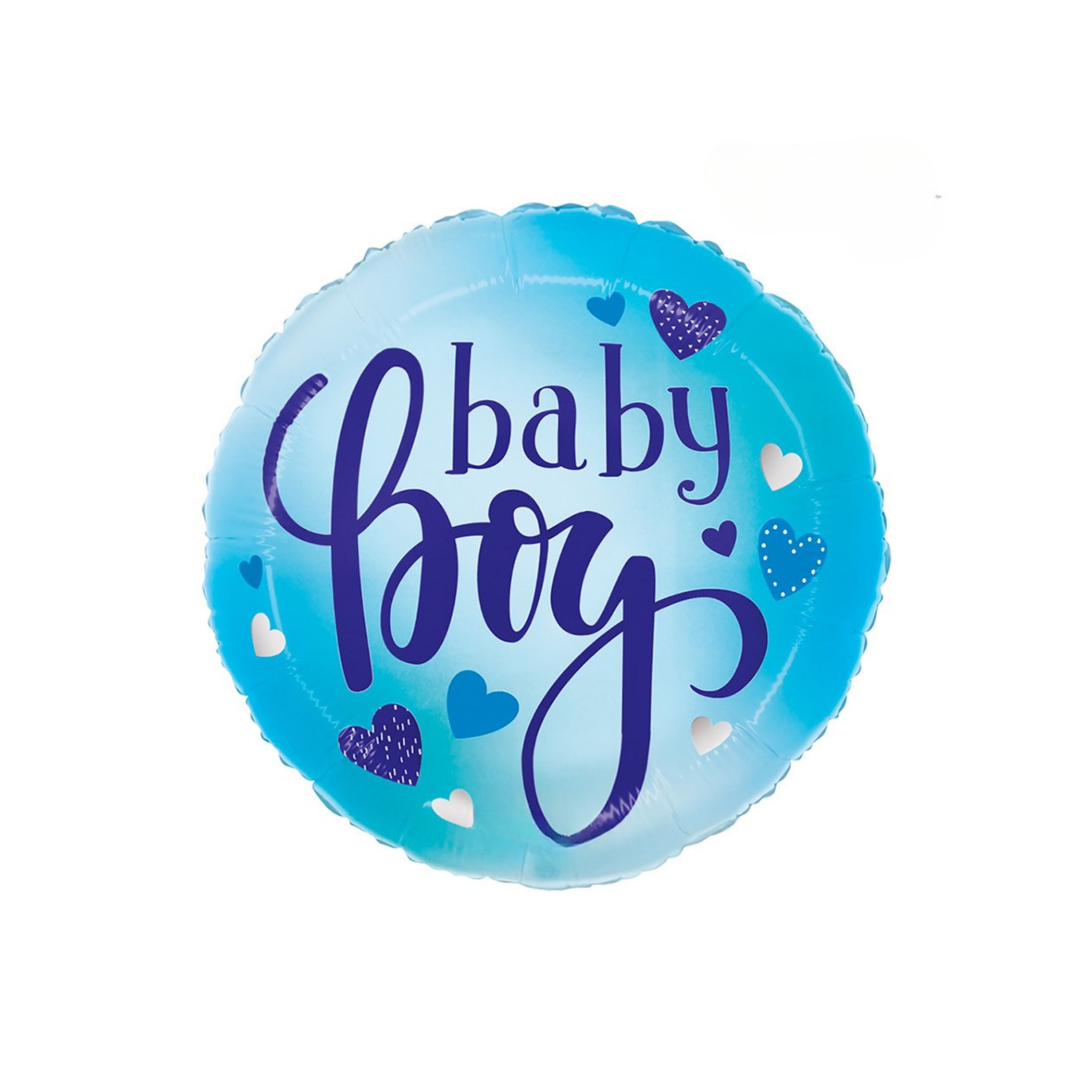 Folienballon Rund "Baby Boy" Hellblau -hey-Party.de- Folienballons -#Variante_