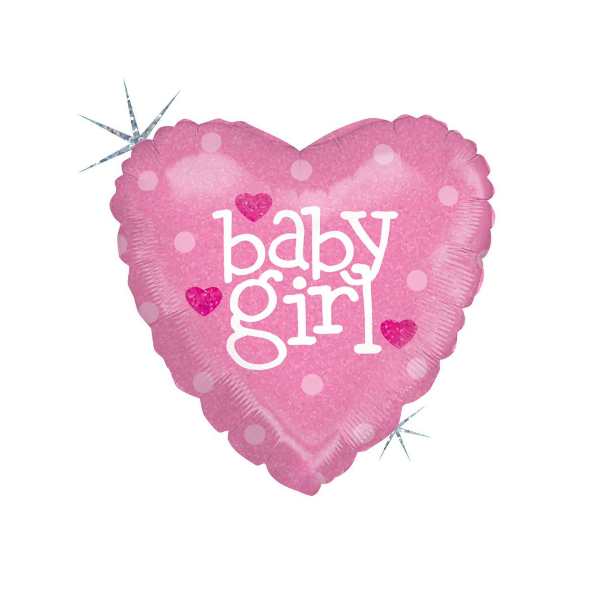 Folienballon Herz "Baby Girl" Rosa -hey-Party.de- Folienballons -#Variante_