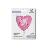 Folienballon Herz "Baby Girl" Rosa -hey-Party.de- Folienballons -#Variante_