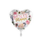 Folienballon Herz "Beste Mama" -hey-Party.de- Folienballons -#Variante_