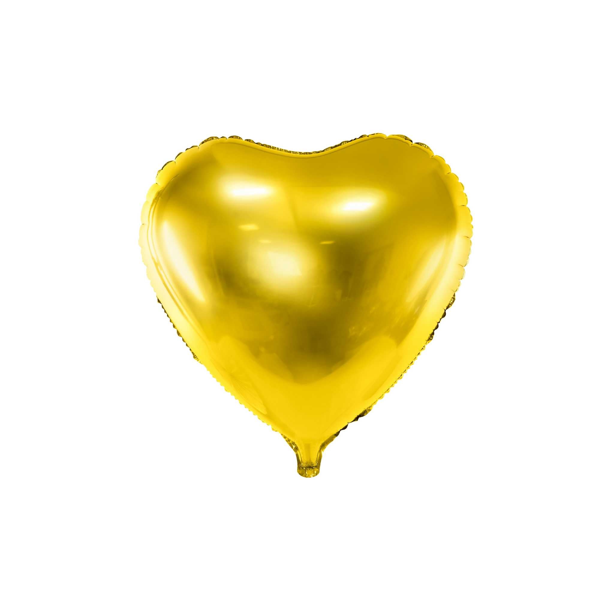 Folienballon Herz Gold -hey-Party.de- Folienballons -#Variante_