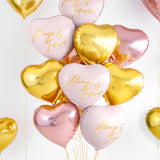 Folienballon Herz Gold -hey-Party.de- Folienballons -#Variante_