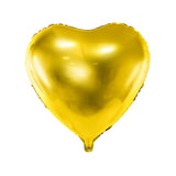 Folienballon Herz Gold XL -hey-Party.de- Folienballons -#Variante_