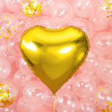 Folienballon Herz Gold XL -hey-Party.de- Folienballons -#Variante_