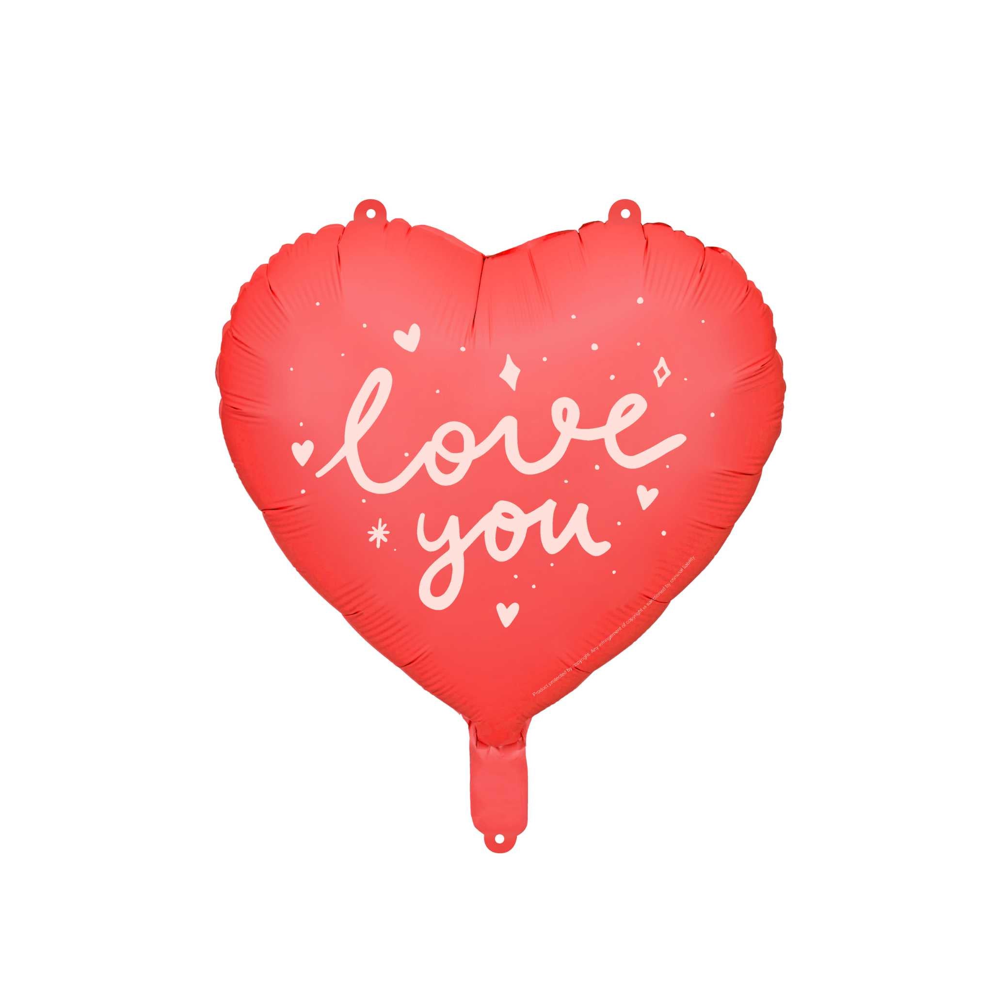 Folienballon Herz "Love You" -hey-Party.de- Folienballons -#Variante_